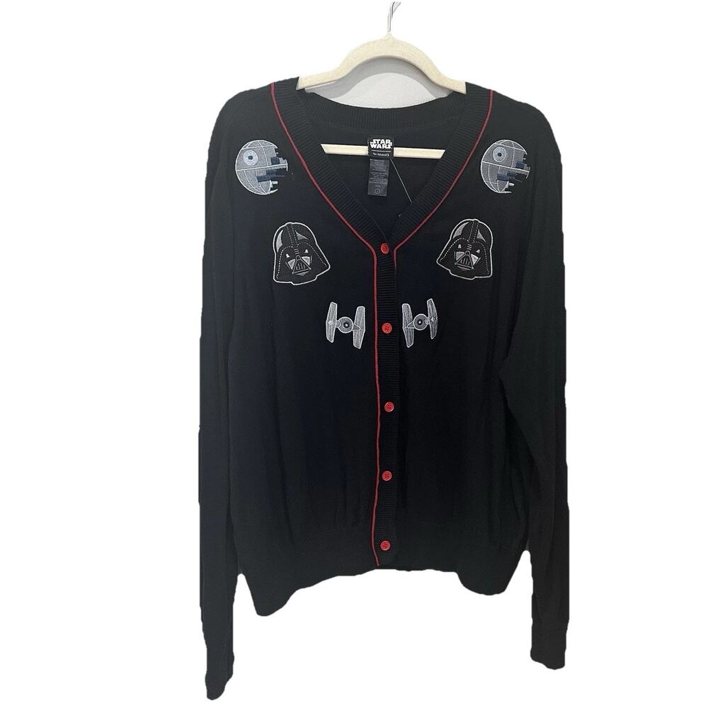 Her Universe Star Wars Icons Cardigan Darth‎ Vader Death Star Black Plus Size 2